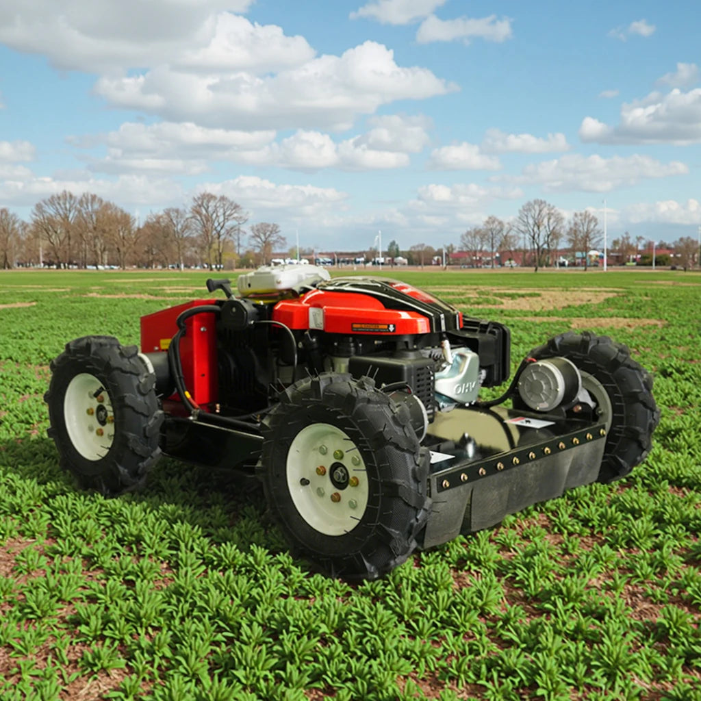 Self Powered Robotic Lawn Mower for Farm Garden Landscaping