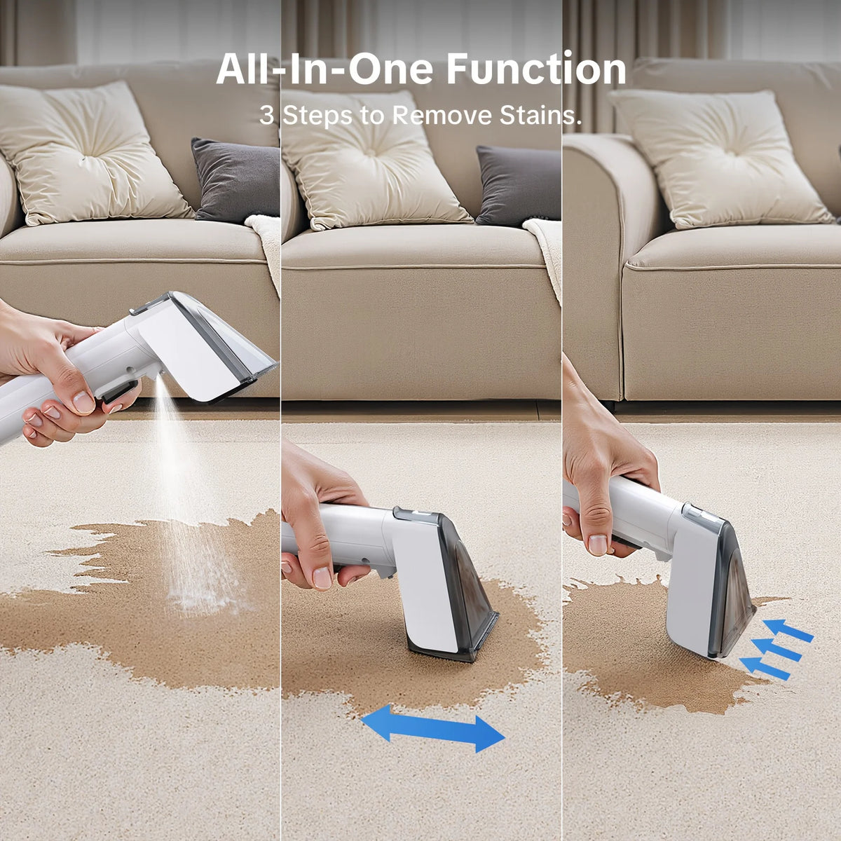 Lubluelu Instant Heated Carpet Cleaner With Powerful Suction