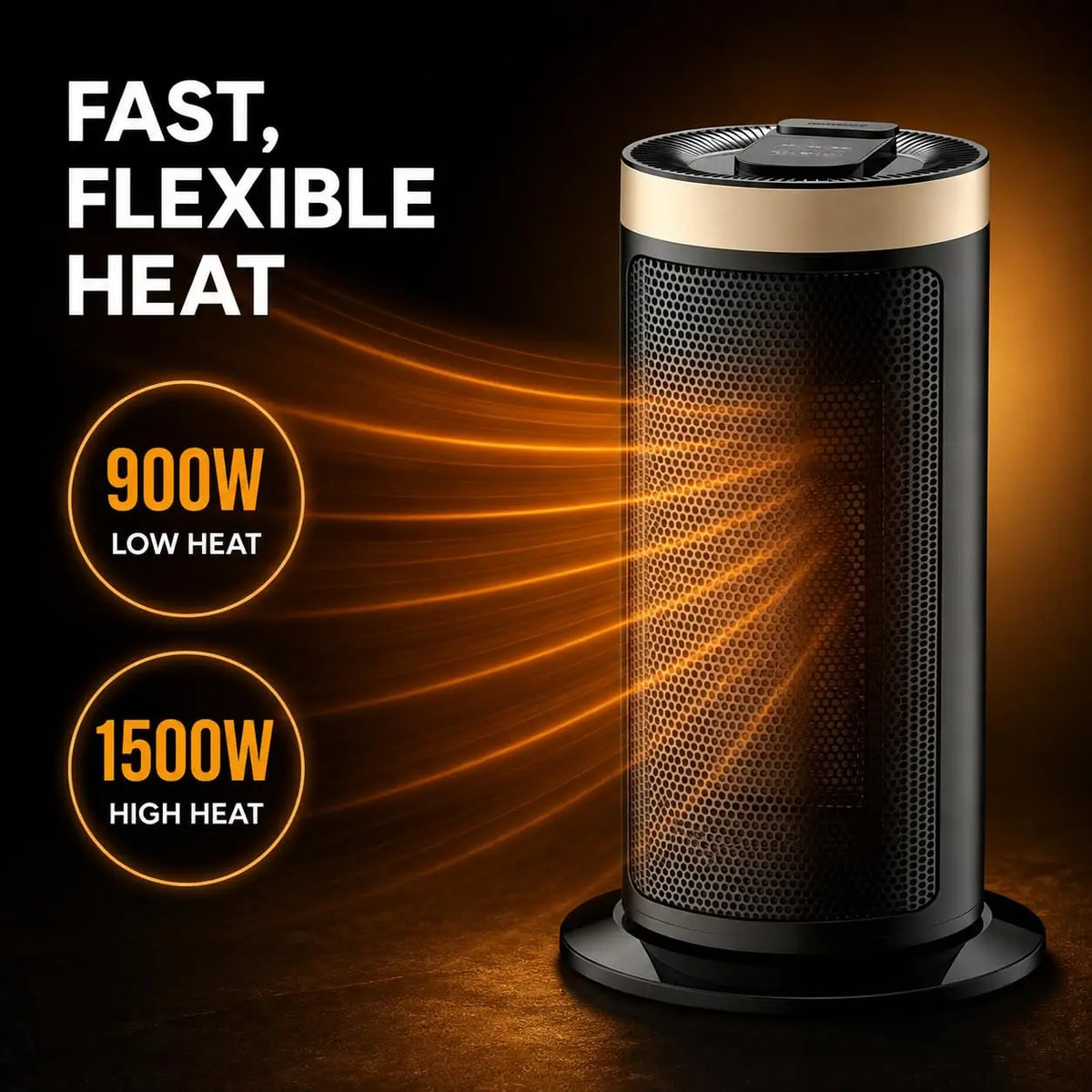GAOMON 1500W Ceramic Tower Space Heater With Remote Control