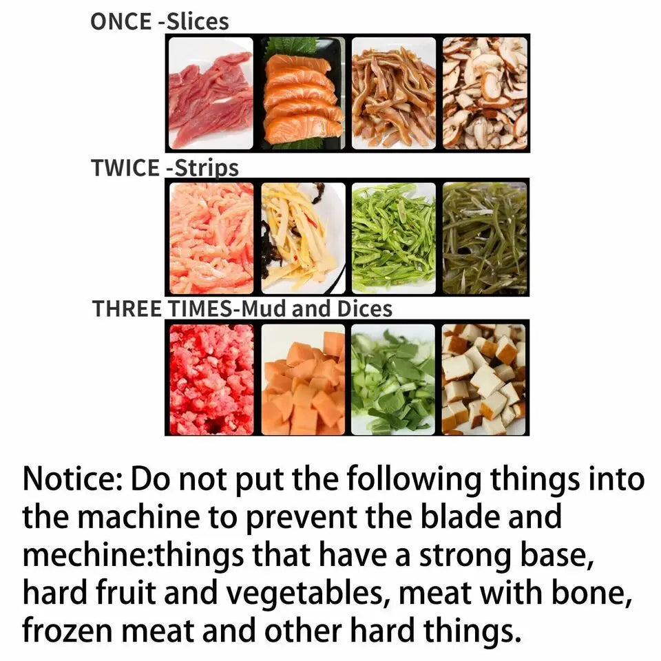 Commercial Electric Meat Slicer and Vegetable Cutter Machine for Kitchens