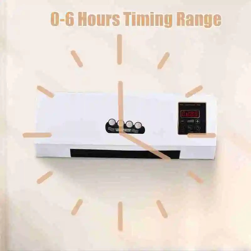 Wall Mounted Space Heater With Digital Display And Timer