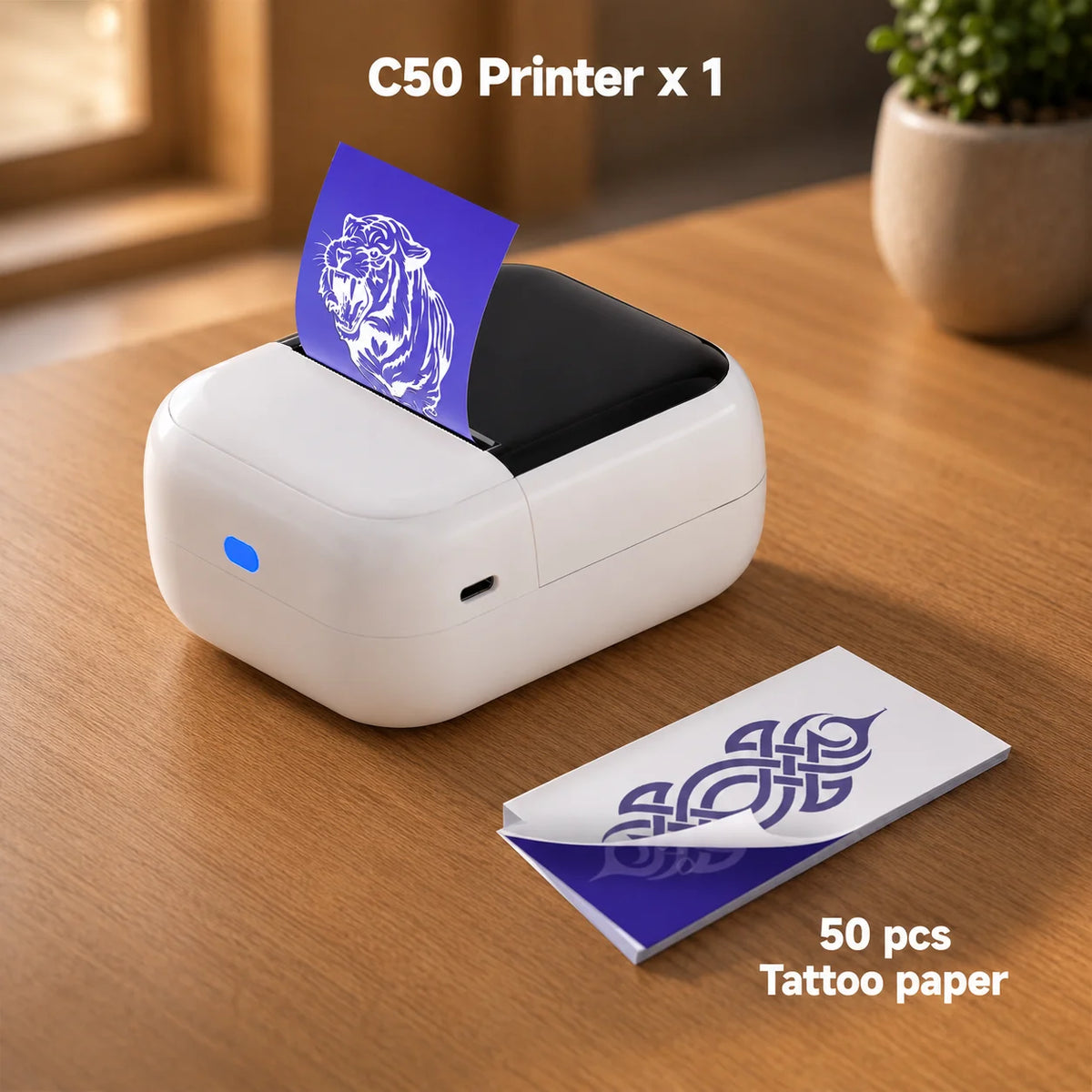 Orico C50 Portable Inkless Tattoo Transfer Printer for Mobile Devices