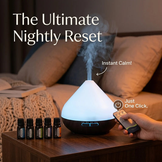 HonSun Ultrasonic Humidifier And Essential Oil Diffuser With Ambient Light