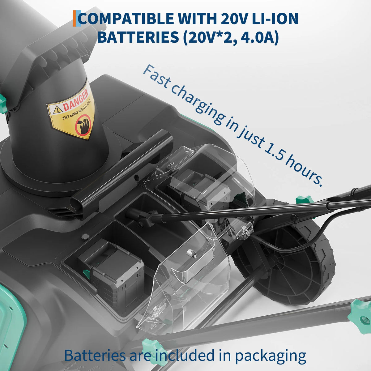 Electric Corded Snow Blower With Adjustable Chute And Safety Lock