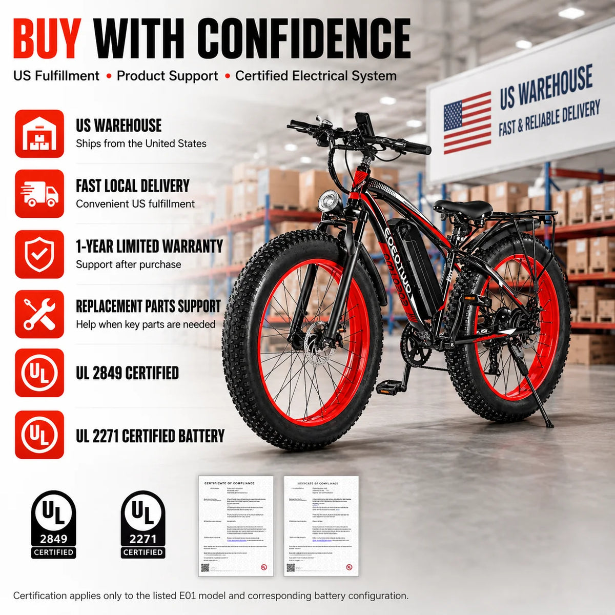 EOEOTWO Electric Fat Tire Bike For Adults Smooth Riding Experience