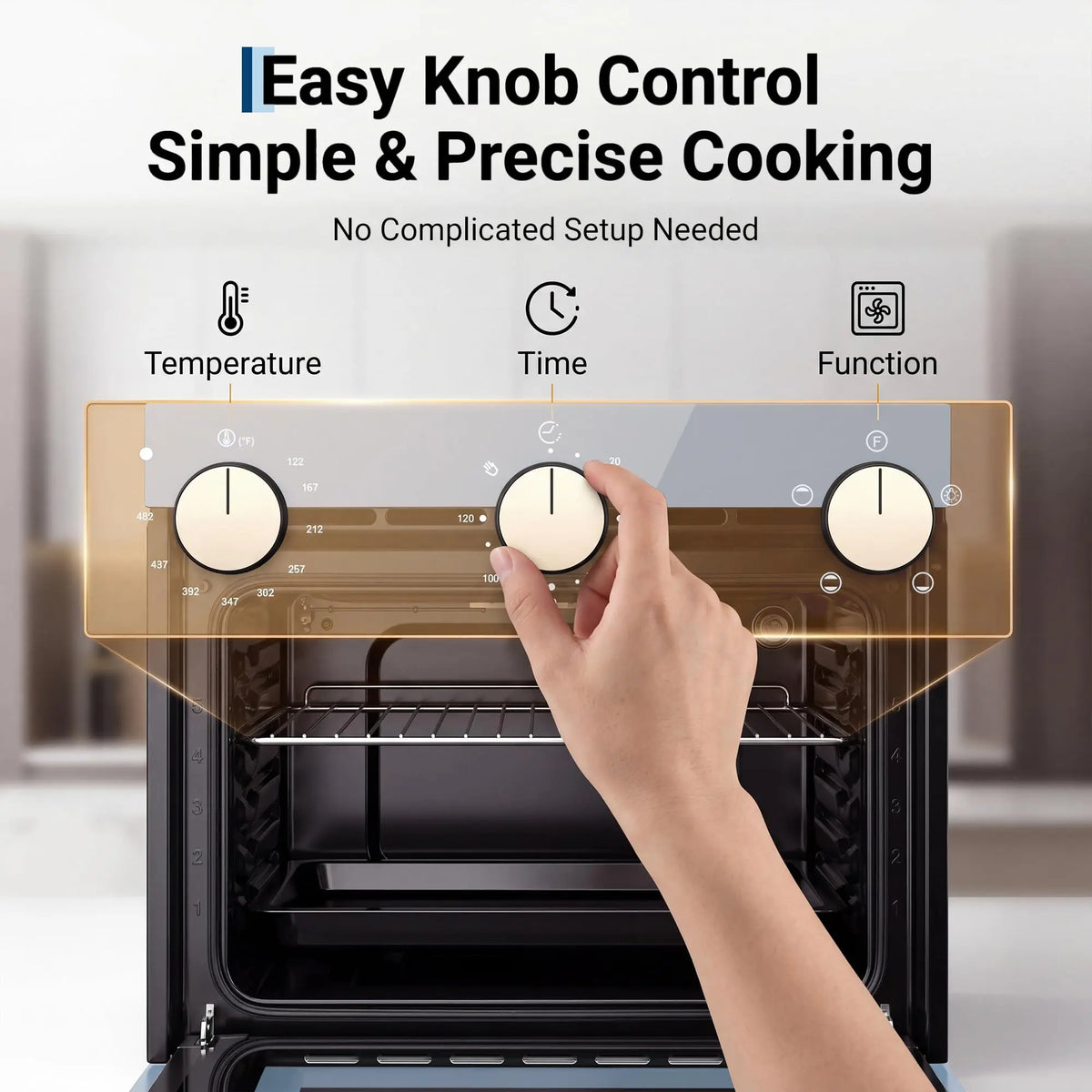 Built In Electric Wall Oven With Four Cooking Functions