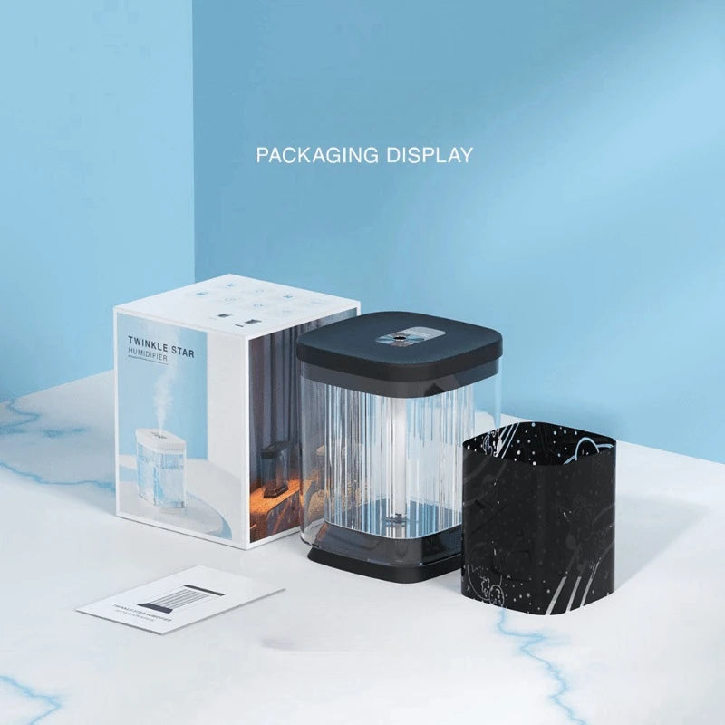 Air Humidifier With Dual Mist Modes And Colorful Nightlight