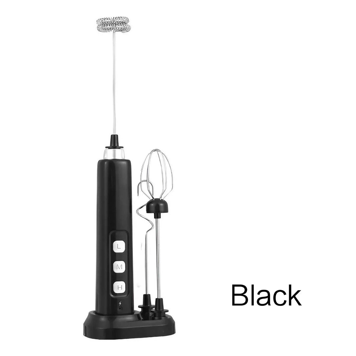 3-Speed Rechargeable Handheld Mixer for Frothing, Whisking, and Baking Projects