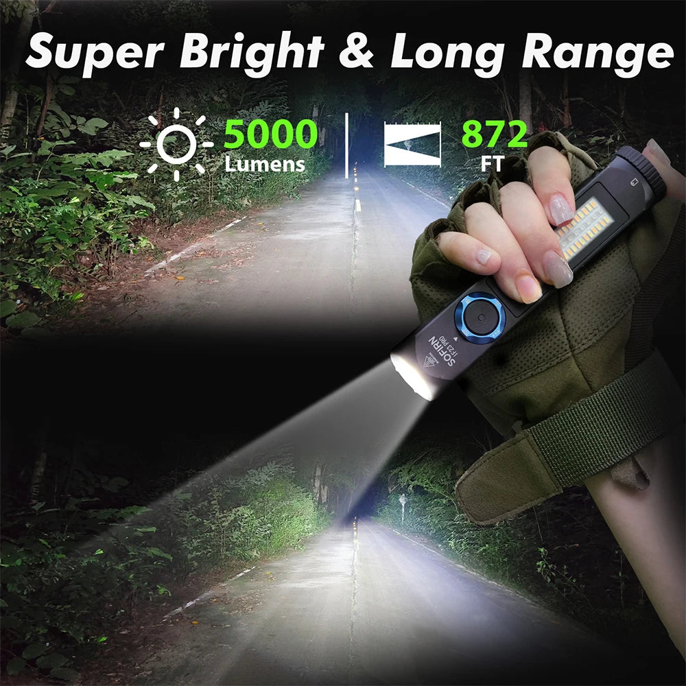 Sofirn IF23 Pro Rechargeable RGB LED Flashlight With Magnetic Base