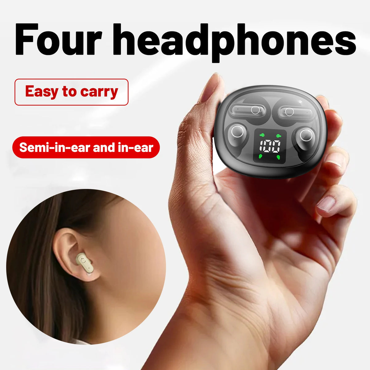 Insonixn Wireless Bluetooth Earbuds With Active Noise Cancellation