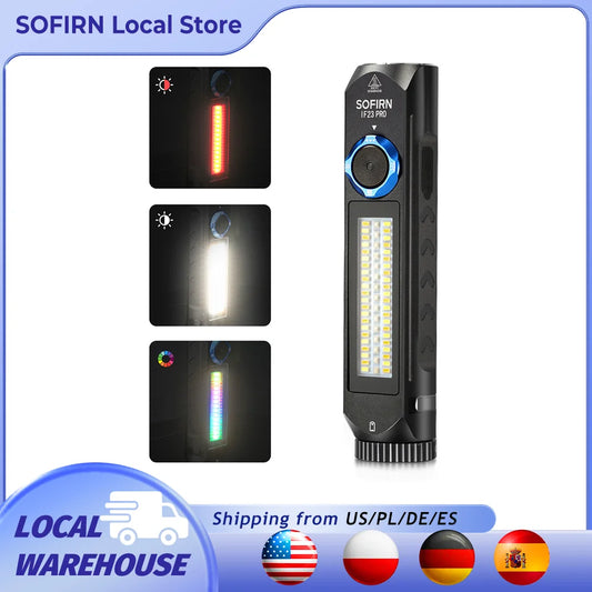 Sofirn IF23 Pro Rechargeable RGB LED Flashlight With Magnetic Base