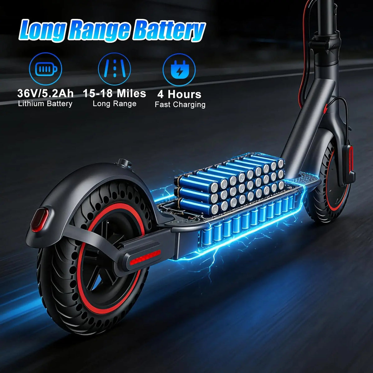 OBX Foldable Electric Scooter With App And Long Range Battery