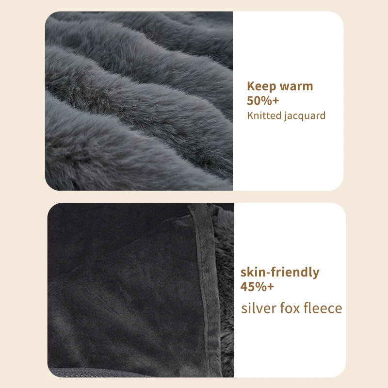 Portable USB Electric Flannel Throw With Three Temperature Settings