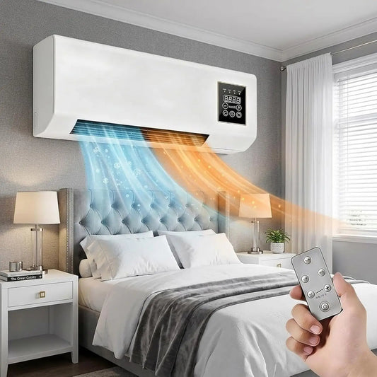 Wall Mounted Electric Heater And Fan With Remote Control