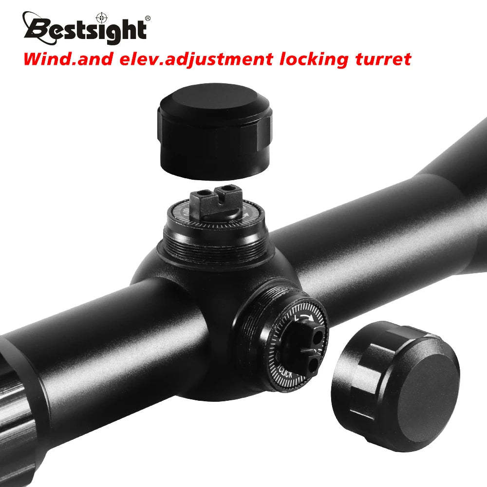Nabila Illuminated Hunting Rifle Scope With Mounts Mil Dot Optic