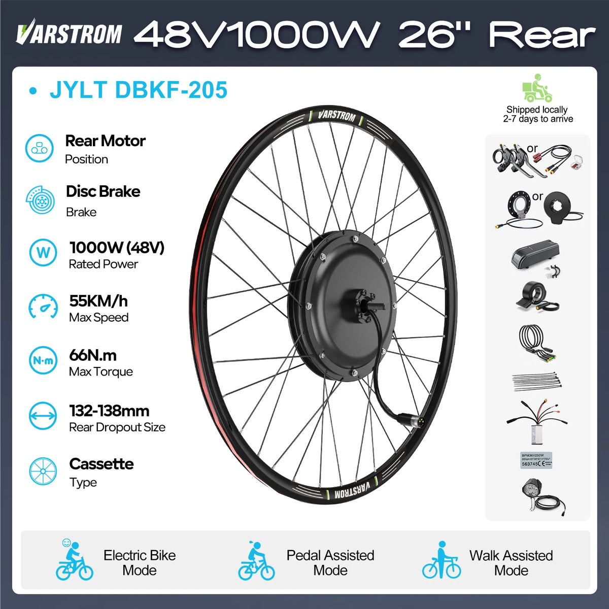 Bafang Brushless Rear Hub Motor For Cassette Wheel Drive