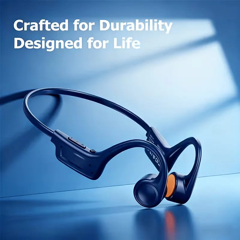 Open Ear Bone Conduction Wireless Sports Headphones With Microphone