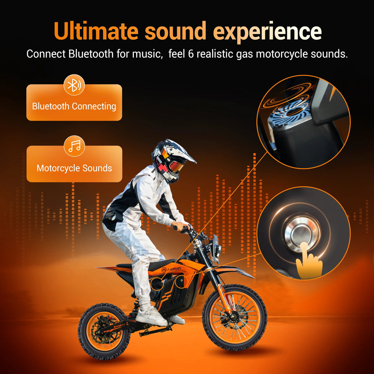 ENGWE Electric Dirt Bike With Dual Suspension And Hydraulic Brakes