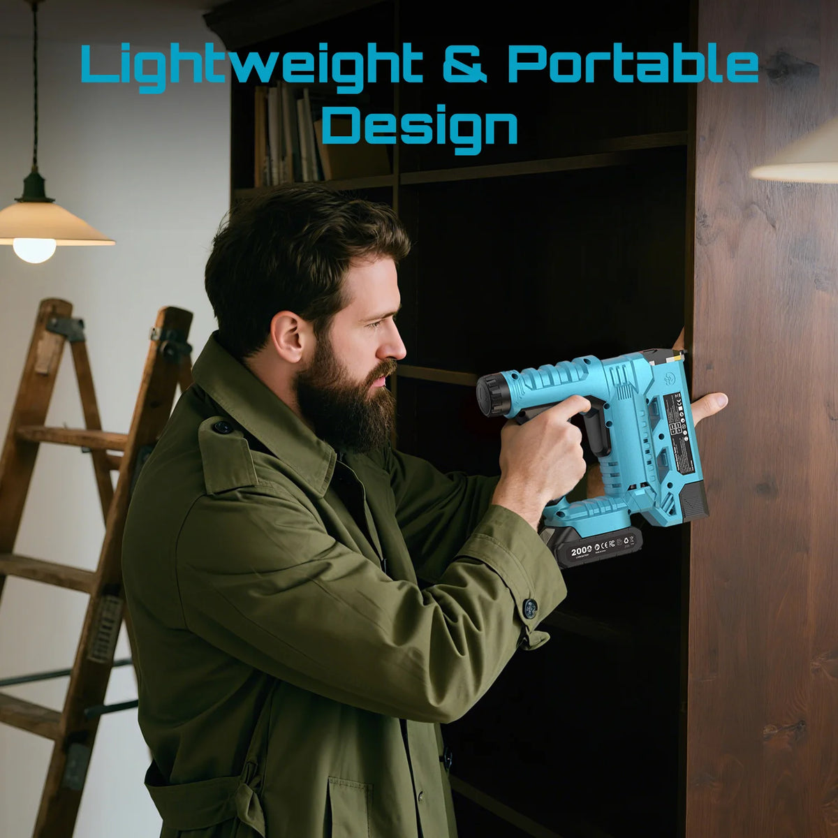 SEESII Cordless Brad Nailer And Stapler For Furniture Projects