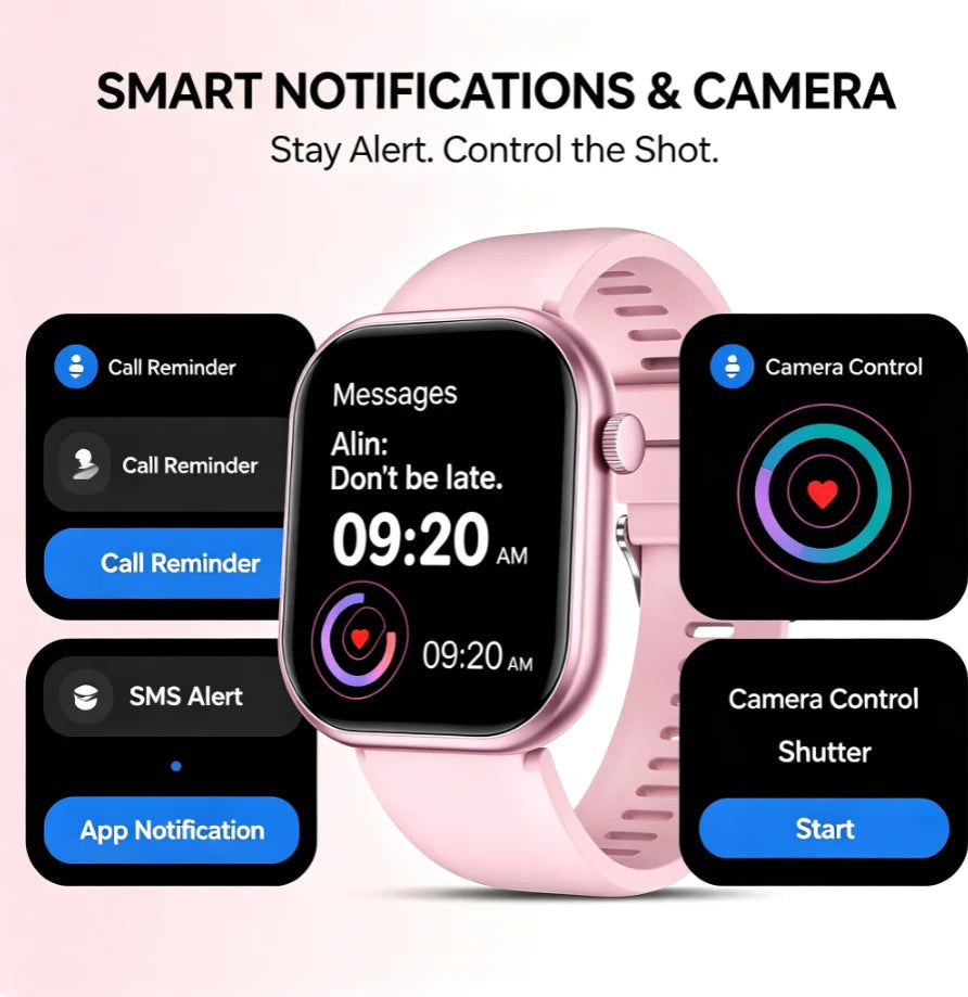 ERUN Bluetooth Calling Smartwatch Fitness Tracking For Android And iPhone