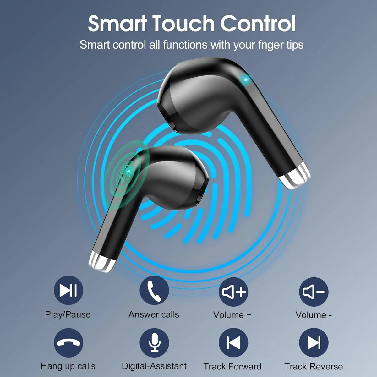Kuizil T6 Wireless Bluetooth Earbuds With Active Noise Cancellation