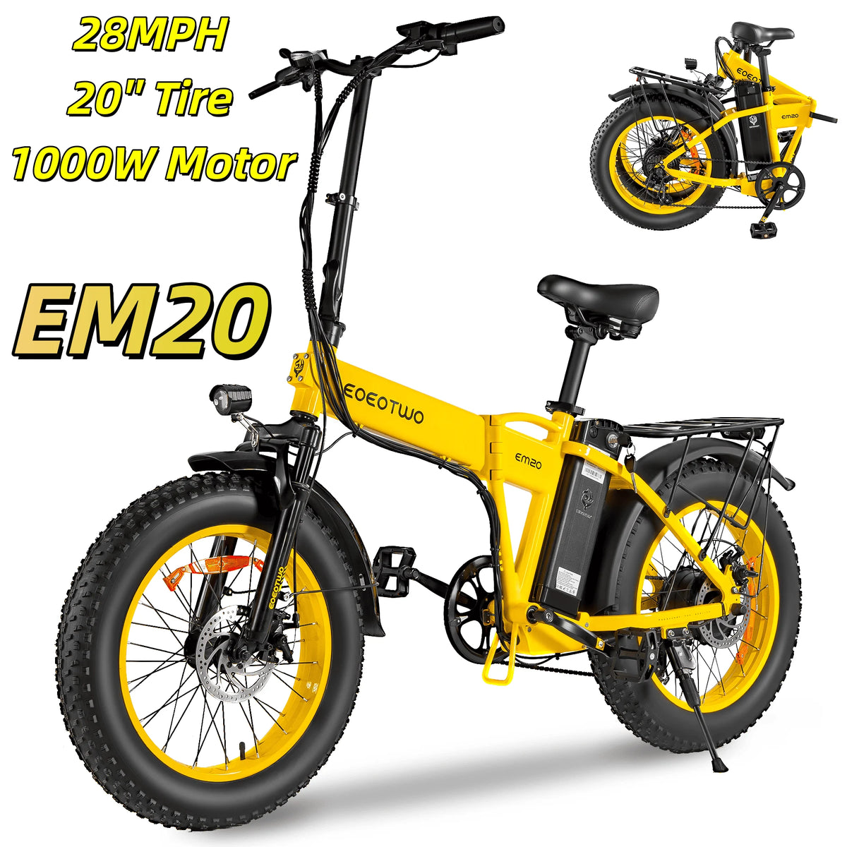 EOEOTWO Electric Fat Tire Bike For Adults Smooth Riding Experience