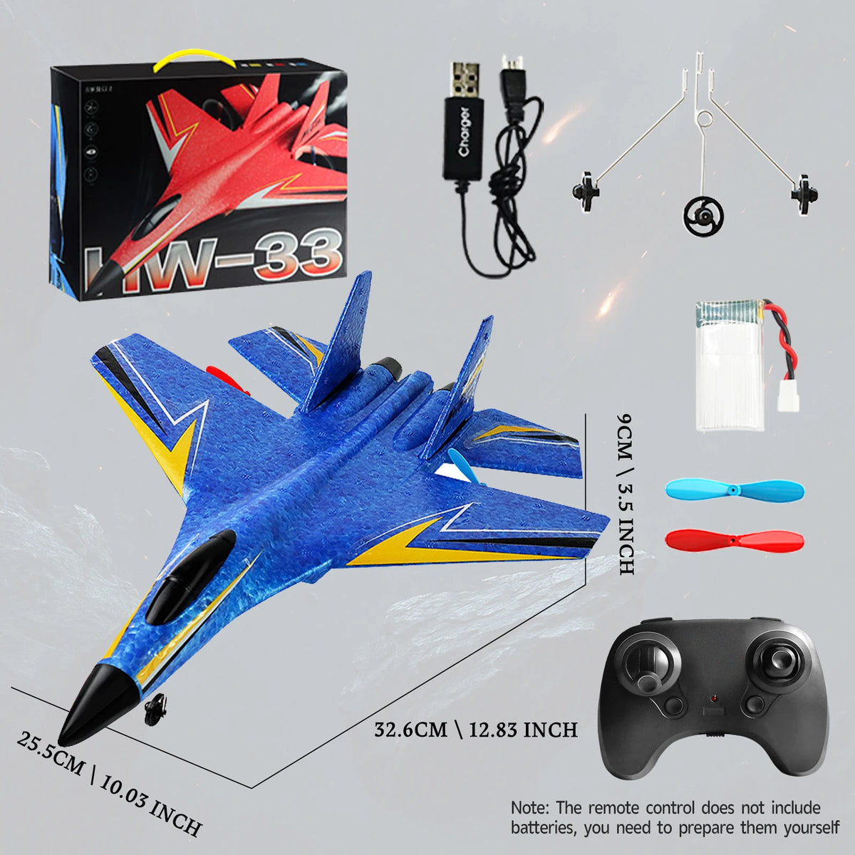 HW33 Fighter Jet Toy With 6 Axis Gyroscope Remote Control