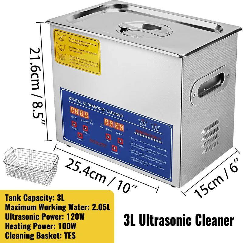SucceBuy Portable Ultrasonic Cleaner For Household Dishwashing
