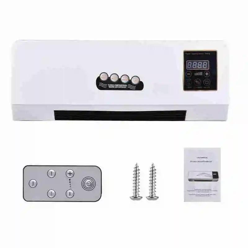 Wall Mounted Space Heater With Digital Display And Timer