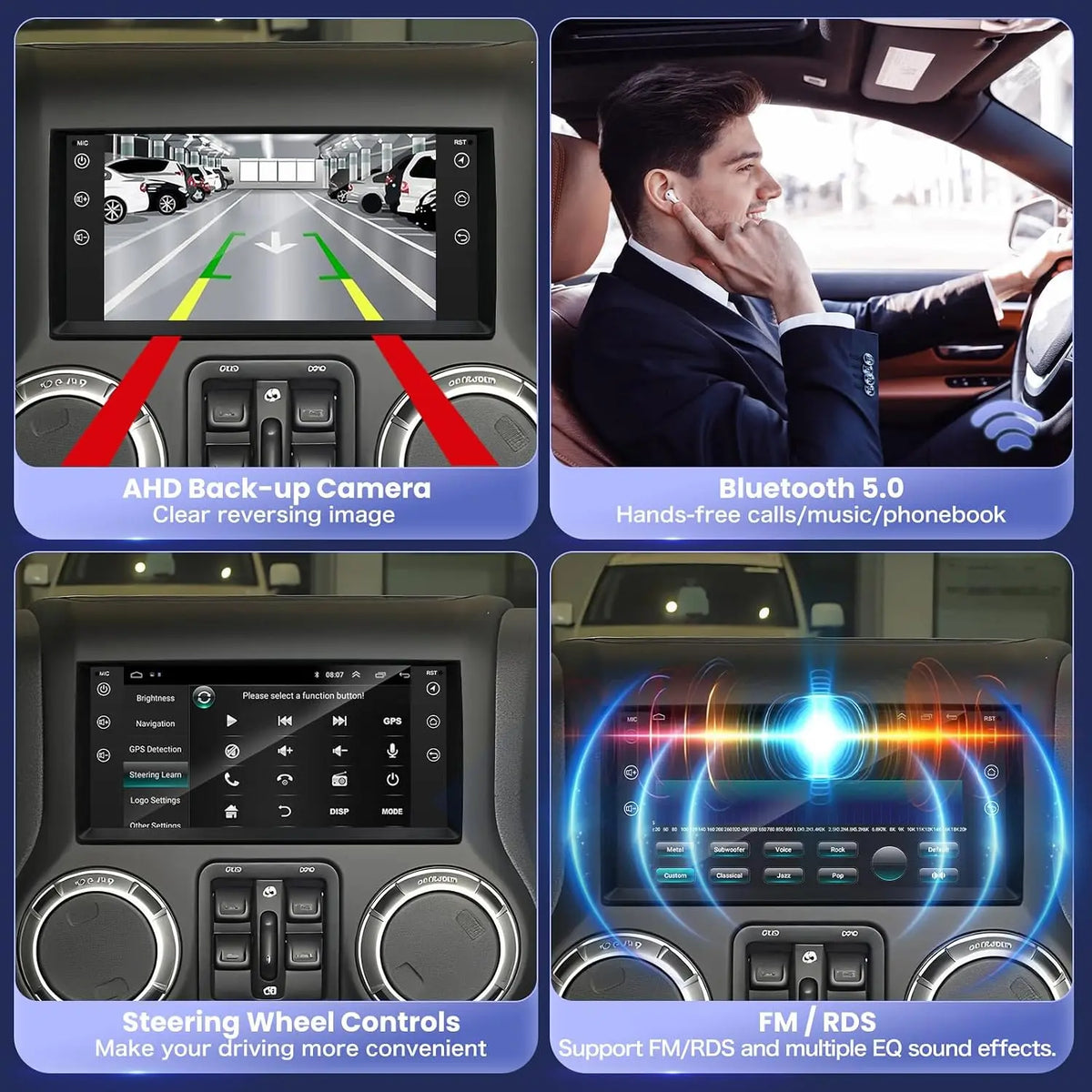 Android Touch Car Stereo Receiver With Wireless Carplay And WiFi