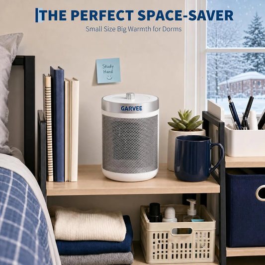 HiMISS Portable Ceramic Space Heater With Adjustable Thermostat