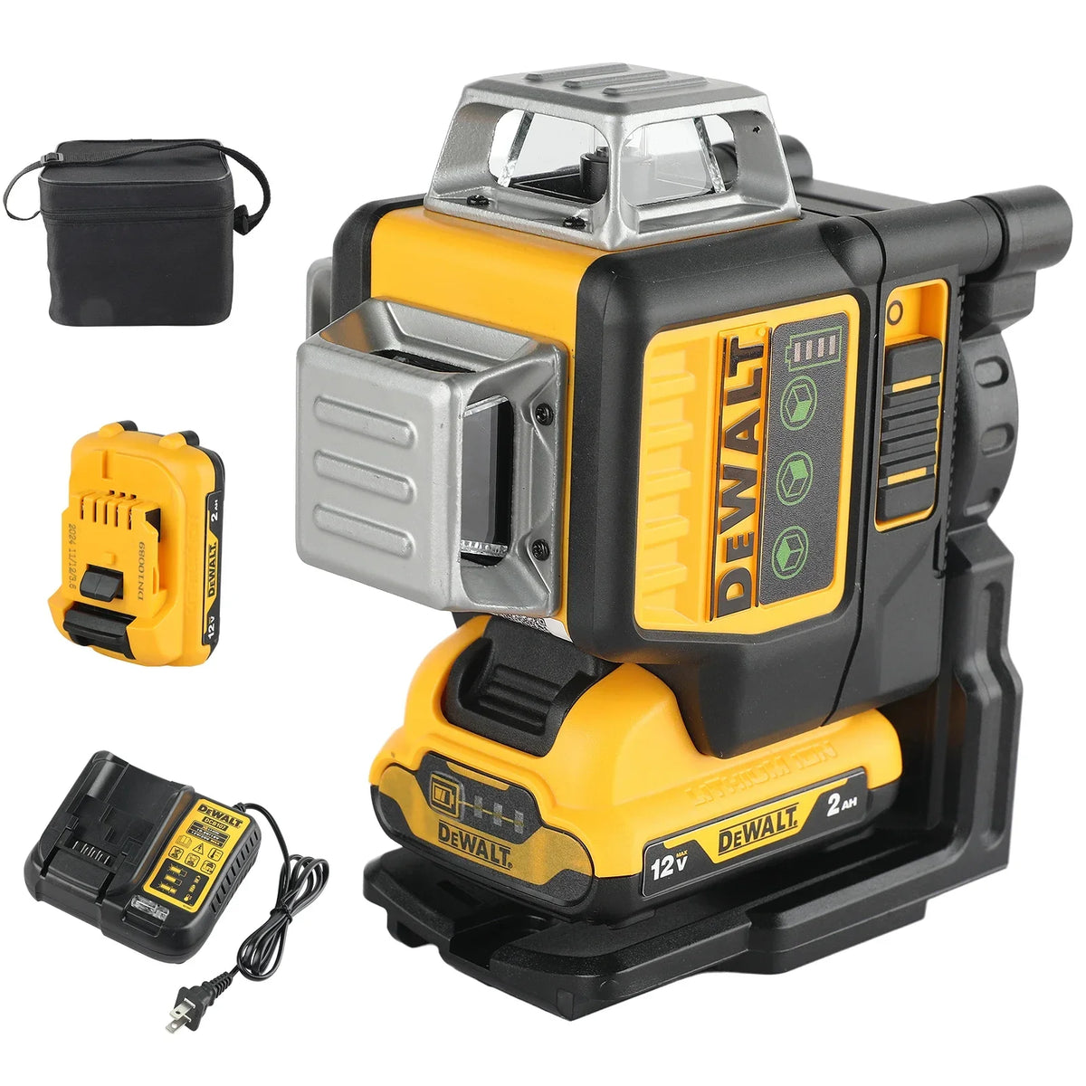 DEWALT DW089LG Cordless Cross Line Self Leveling Professional Laser Tool