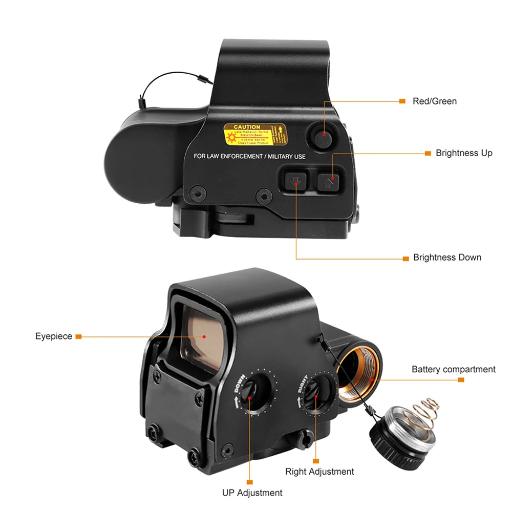 Bestsight Holographic Reflex Rifle Sight Scope With Dot Reticle