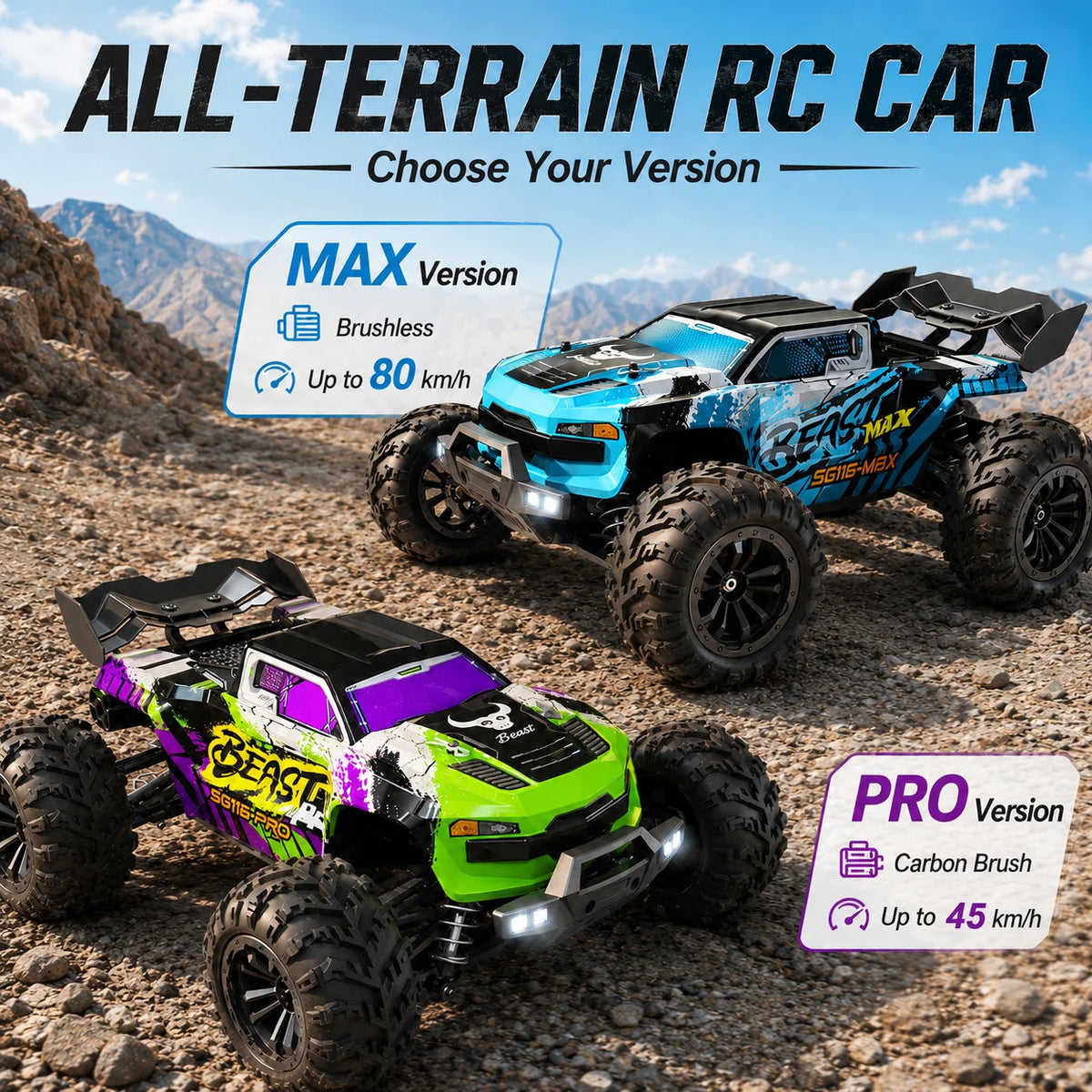 ZNLYRION Off Road RC Buggy Four Wheel Drive Racing Truck