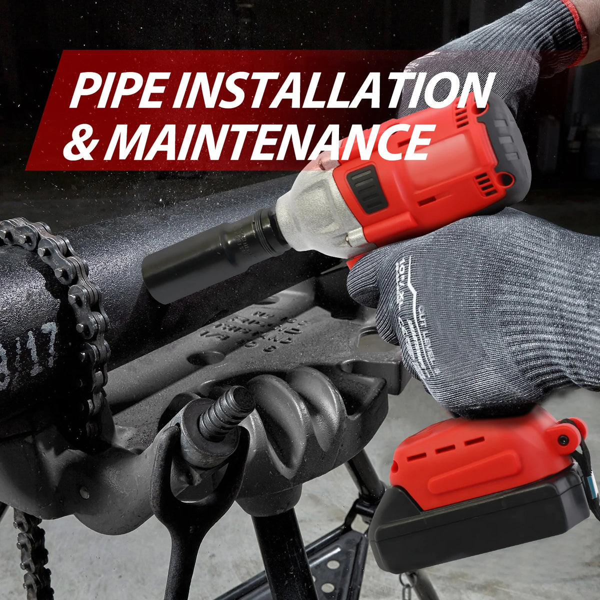 Brushless Cordless Impact Wrench for Automotive and Home DIY Repairs