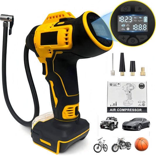 Portable Tire Inflator Air Compressor With Digital Display DeWalt Compatible