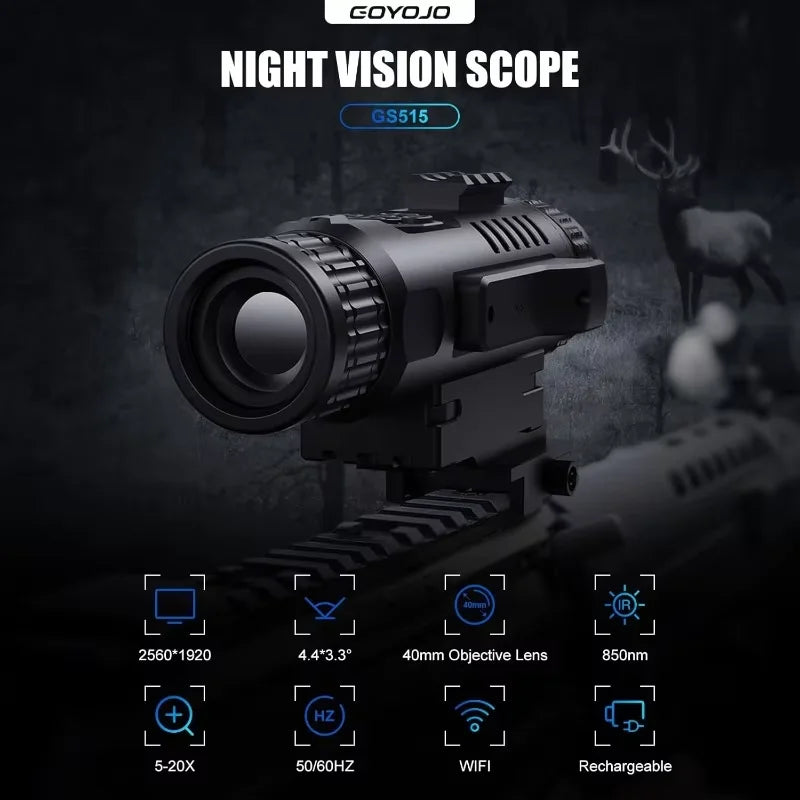 Goyojo GS515 Digital Night Vision Monocular For Wildlife Hunting
