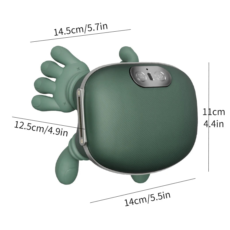 Wireless Bionic Heated Neck And Shoulder Massager With Finger Massage