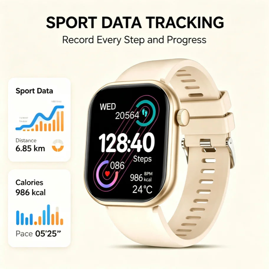 ERUN Bluetooth Calling Smartwatch Fitness Tracking For Android And iPhone