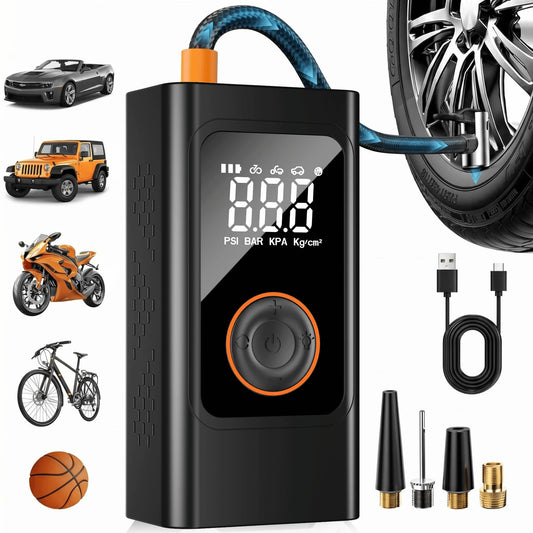STSCELZ Cordless Tire Inflator With Digital Pressure Gauge